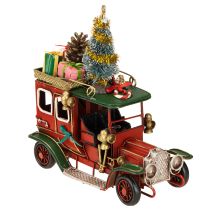 položky Vánoční dekorace auto vánoční auto vintage červené 15×7×16cm