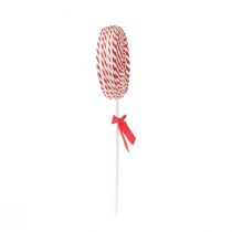 položky Vánoční dekorace Červená Bílá Lolly Foam Lollipop H36cm 2ks