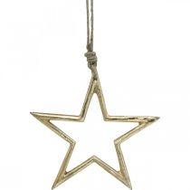 položky Vánoční dekorace hvězda, adventní dekorace, přívěsek hvězda Zlatá B15,5cm