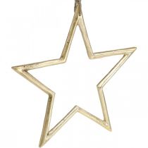 položky Vánoční dekorace hvězda, adventní dekorace, přívěsek hvězda Zlatá B24,5cm