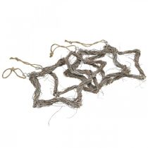 položky Vánoční dekorace hvězda jilm hvězdy na zavěšení bílá praná 20cm 4ks