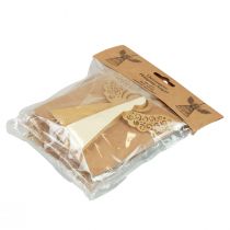 položky Papírový anděl Vánoční anděl dekorace papír krém V12cm 4 ks