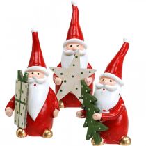 Vánoční figurky dekorace figurky Mikuláše V8cm 3ks