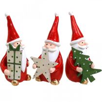Vánoční figurky dekorace figurky Mikuláše V8cm 3ks