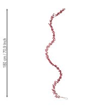 položky Vánoční girlanda z umělých bobulí červená 180 cm