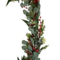 Vánoční girlanda jedle girlanda umělý eukalyptus jehličnan větev bobule 160cm