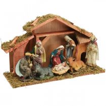 Betlém s postavičkami Betlém Sada vánočních dekorací 40×13×23,5cm