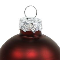 položky Vánoční koule sklo Ø6cm Bordeaux 24 ks