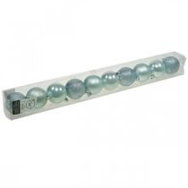 položky Vánoční koule plastové světle modrá mix Ø6cm 10 ks