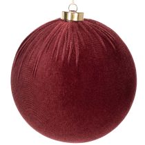 položky Vánoční ozdoba, vzhled červeného sametu, k zavěšení, 15 cm, 3 kusy