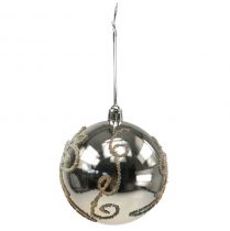 položky Vánoční koule plastová světýlka zlatá Ø8cm 2ks