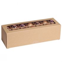 položky Vánoční koule meruňkový mix stromové koule skleněné Ø4cm 24 ks