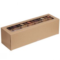 položky Vánoční koule zlatohnědé stromové koule skleněné Ø6cm 24 ks