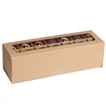 položky Vánoční koule zlatohnědé mix skleněné koule Ø4cm 24 ks