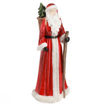 položky Figurka Mikuláše s košíkem červené bílé zelené zlato V36cm