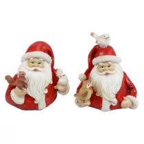 položky Vánoční figurky Santa Claus se zvířátky 10x7x9cm 2ks