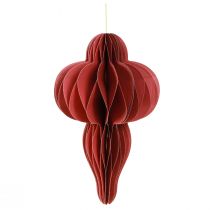 položky Vánoční ozdoby papírová ozdoba Bordeaux H40cm 2 ks
