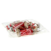 položky Vánoční ozdoby špulka nitě na zavěšení červená 4ks