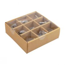 položky Vánoční ozdoby skleněná dekorace cibule čirý diamant Ø5,5cm 9 ks