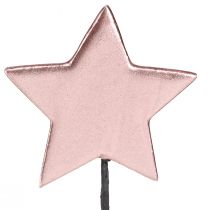 položky Vánoční hvězda na špejli růžová Ø7cm – 2. výběr – 24 ks