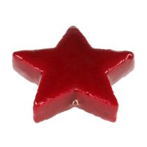 položky Vánoční hvězda mix 4-5cm lesklá červená 72ks