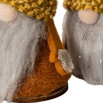 položky Sada figurek trpaslíka s pletenou čepicí a žaludem, 10 cm, 6 dílů