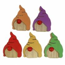 Dřevo Gnome 6,5x9cm 10ks různé
