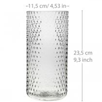 položky Váza na květiny, skleněná váza, sklo svíčky, skleněná lucerna Ø11,5 cm V23,5 cm