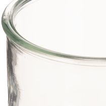 položky Skleněný držák na čajové svíčky, kulatý, čiré sklo, univerzální, 12 cm, 2 kusy