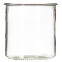 položky Skleněný držák na čajové svíčky, kulatý, čiré sklo, univerzální, 12 cm, 2 kusy