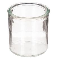 položky Kulatý skleněný votivní svícen, čiré sklo, 8 cm, 3 kusy