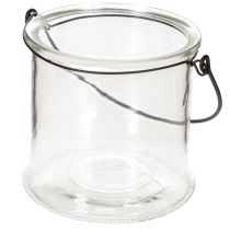 položky Skleněná závěsná lucerna Ø12cm V12,5cm 2 ks