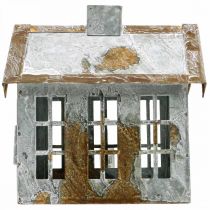 položky Lichthaus stojánek na čajovou svíčku Kovový domeček na čajovou svíčku V14,5cm