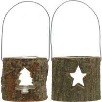 položky Stojan na čajovou svíčku k zavěšení Stojan na čajovou svíčku dřevěný 7,5cm 2ks