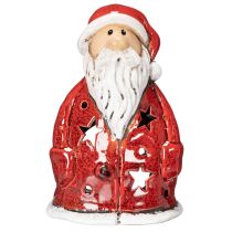 položky Dekorativní figurka Santa Clause jako svíčka na čajové svíčky s hvězdami, dekorace na stůl, 15 cm