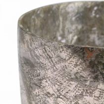 položky Lucerna sklo Vintage sklenice na čajovou svíčku růžová, zlatá Ø12cm H15cm