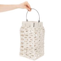 položky Závěsná lucerna, letní dekorace, makramé V35,5 cm Š19 cm