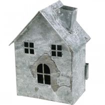 položky Lampionový domeček kovový, shabby chic, vánoční dekorace, bílá praná, starožitný vzhled V14,5cm