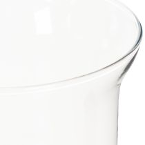 položky Skleněný svícen/váza pro atmosférické interiérové řešení s klasickou elegancí, 25 cm