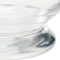 položky Skleněný svícen/váza pro atmosférické interiérové řešení s klasickou elegancí, 25 cm