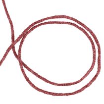 položky Vlněná nit s drátěnou plstěnou šňůrou slídově fialová Ø5mm 33m