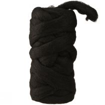 položky Wool Lunte Waterproof Wool Colorfast Black 10m