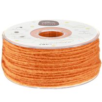 položky Vlněná šňůra oranžová 3mm 100m