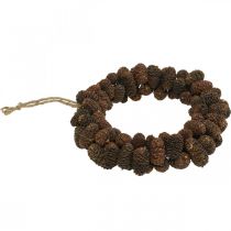 položky Šiškový věnec olše šiška věnec na dveře věnec přírodní Ø20cm