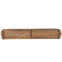 položky Dřevěný podnos se dvěma přihrádkami, autentický cihlový tvar, vhodný do domácnosti i kanceláře, 60 cm