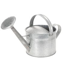 položky Vintage zinková konev na zalévání, 27 cm - květináč do zahrady a na terasu, kovový květináč