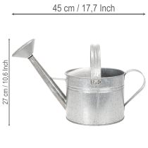 položky Vintage zinková konev na zalévání, 27 cm - květináč do zahrady a na terasu, kovový květináč