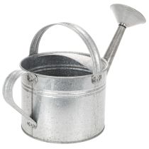 položky Vintage zinková konev na zalévání, 27 cm - květináč do zahrady a na terasu, kovový květináč
