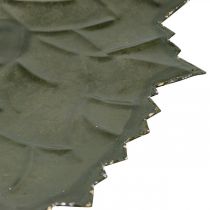 položky Kovová dekorativní podzimní listí dekorativní miska Ø33/40cm sada 2 ks