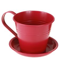 položky Květinový kelímek s podšálkem pro kreativní zahrady, 11 cm, 6 kusů